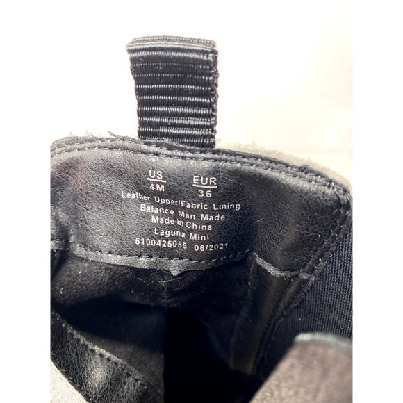 Sam Edelman Girls size 4 Laguna Mini Boots Soft Silver Leather zip up boots - Picture 8 of 13